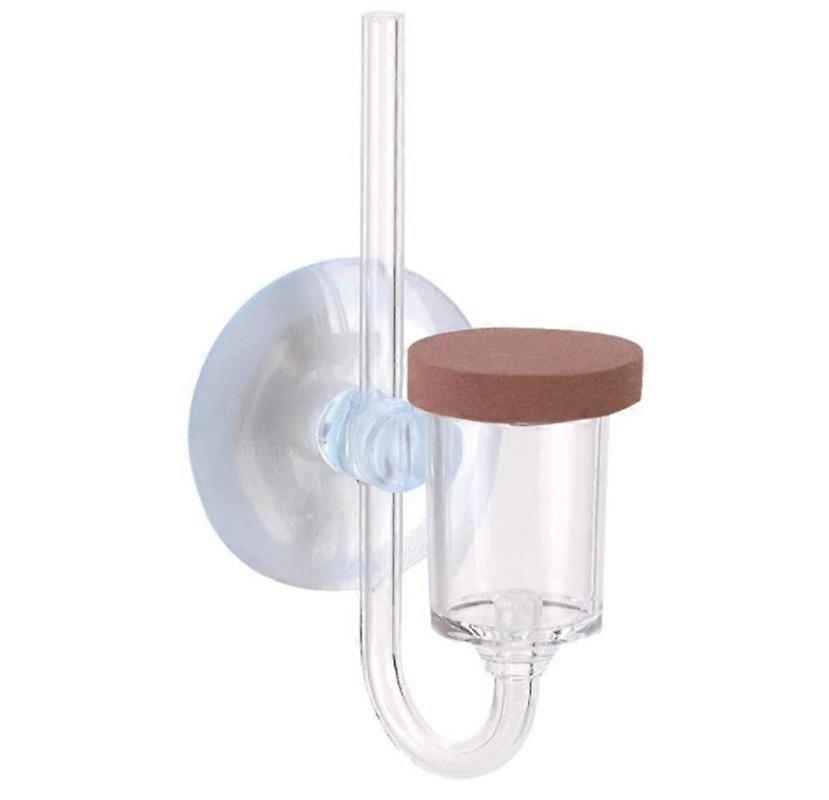 CO2 Atomizer Diffuser Acrylic Aquarium Carbon Dioxide Transparent Bubble Counter (S)