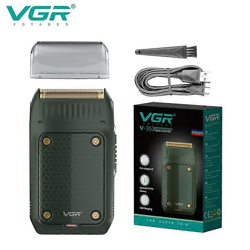 VGR Electric Razor Professional Shaver Portable Shaving Machine Mini Beard Trimmer Razor Reciprocating Shaver for Men V-353 black Fabric Shavers
