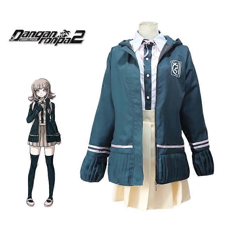 Nanami ChiaKi Costume Danganronpa Cosplay Girl School Uniform