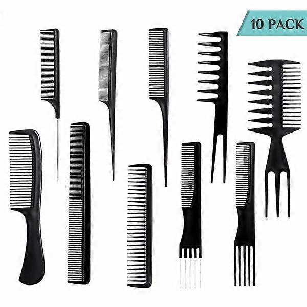 Paquet de 10 peignes différents Noir