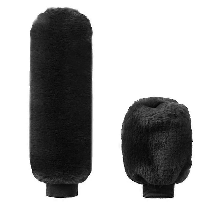 Car handle handle, 2 rooms, gear lever, plush sleeve, soft and hot winter