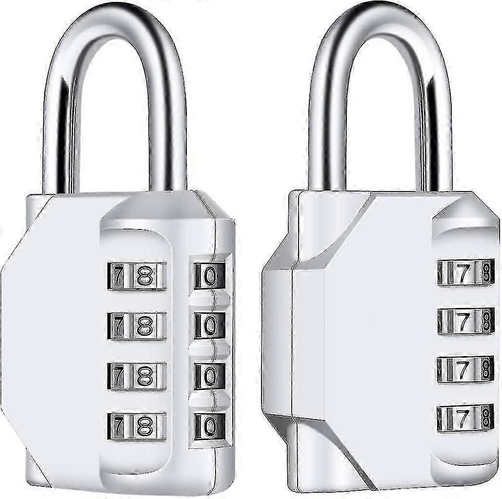 Password Lock Locker Room Code, Locker Room, University, School Cabinet, Waterproof Digital External Lock(colour:silver) (2pcs)