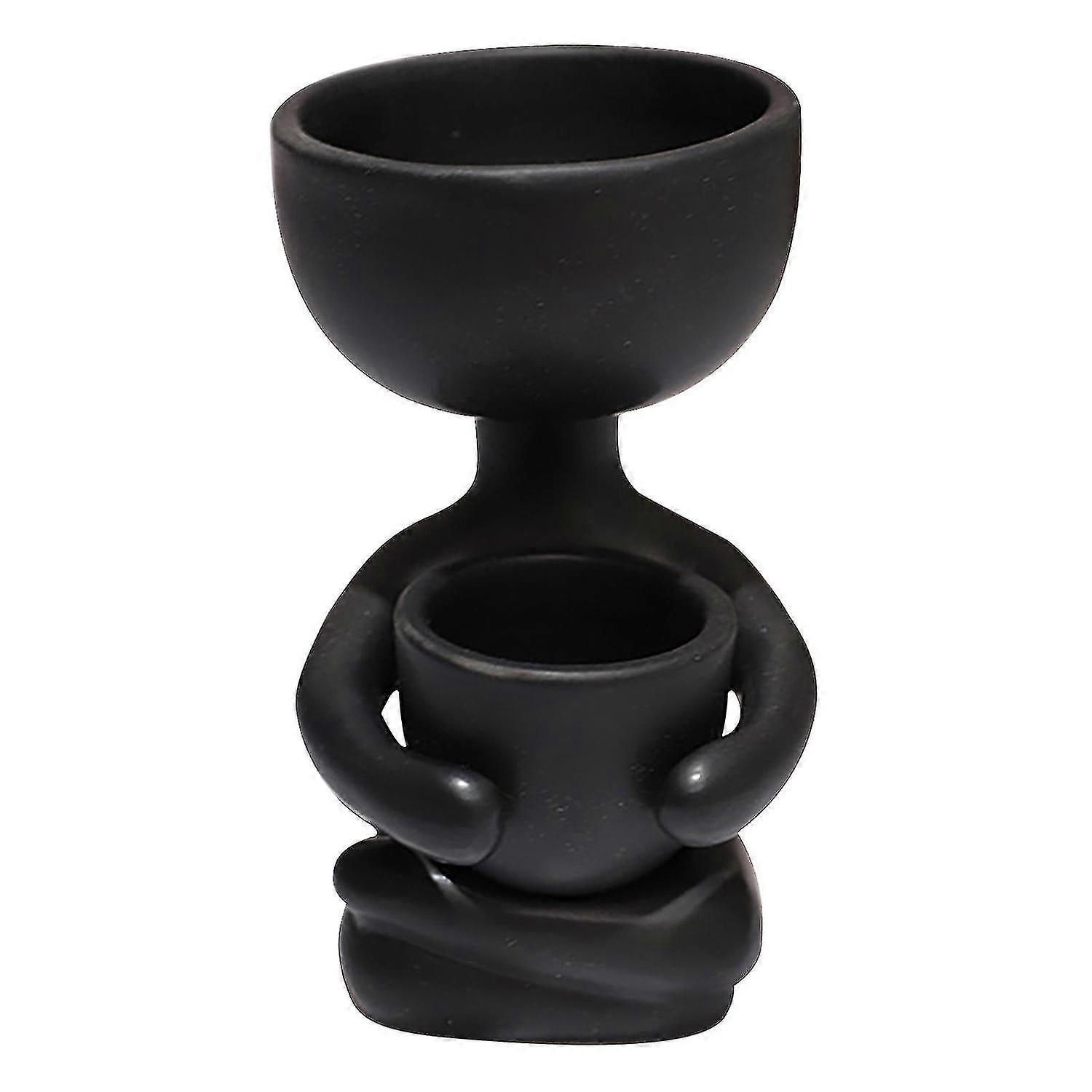 Humanoid Ceramic Flower Pot Creative Flower Pot Ceramic Crafts