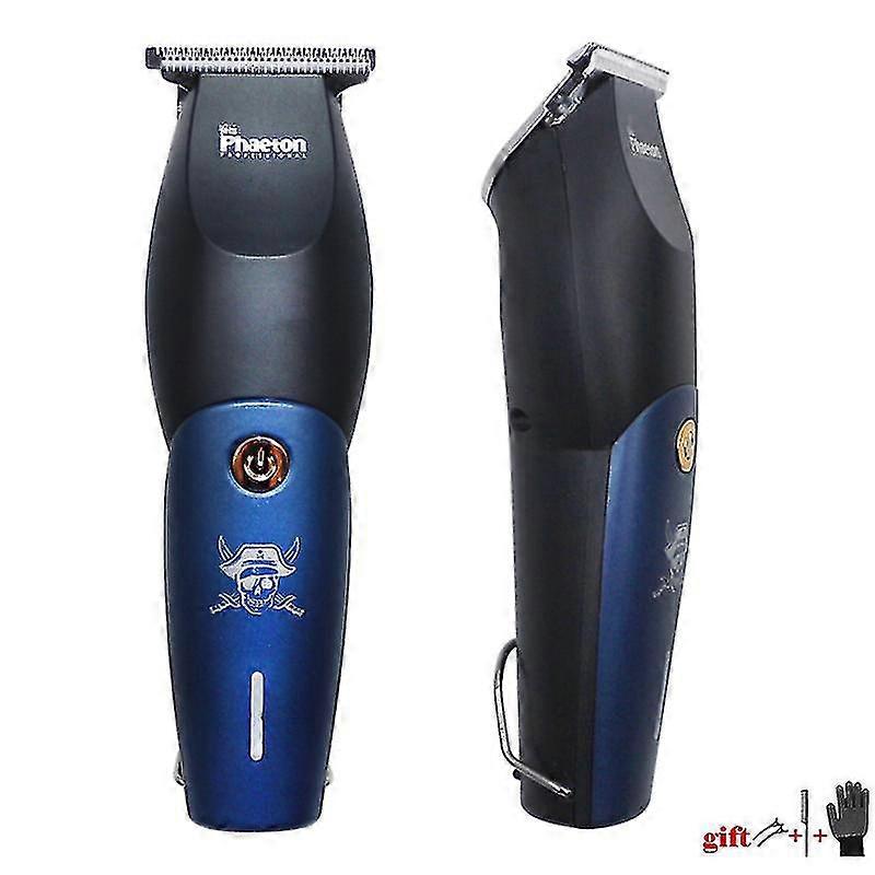 Barber Cordless Lithium Ion Clipper Mute Detailer Hair Trimmer With Pure Steel Drop Fade T-blade