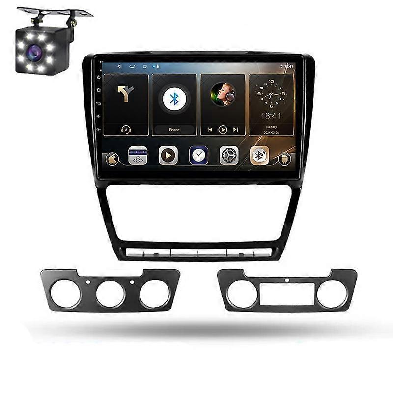 Android Auto For Skoda Octavia 2 A5 2008-2013 Car Multimedia Radio Wireless Carplay GPS