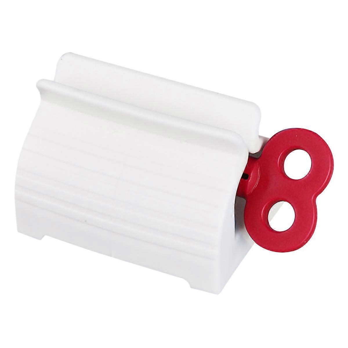 1 pcs Manual Toothpaste Tube Squeezer Rolling Tube Toothpaste Squeezer Roller for Bathroom Red