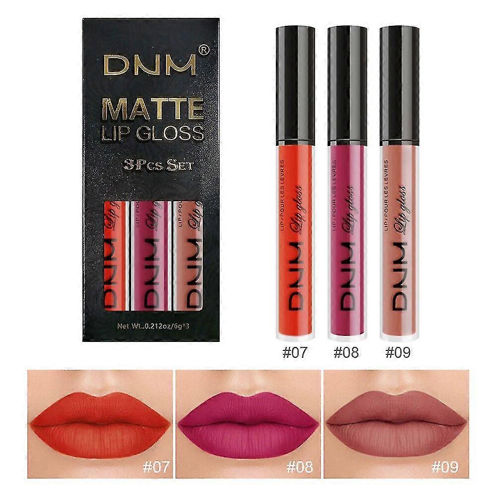 3pcs/set Purple La E Lip