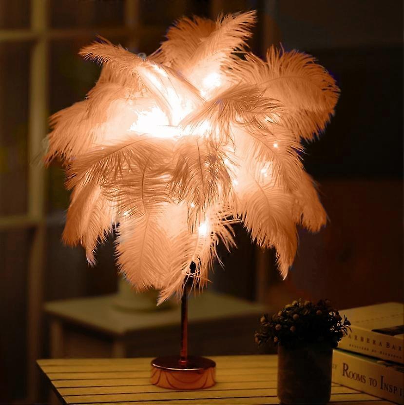 Feather Night Light LED Copper Wire Lamp