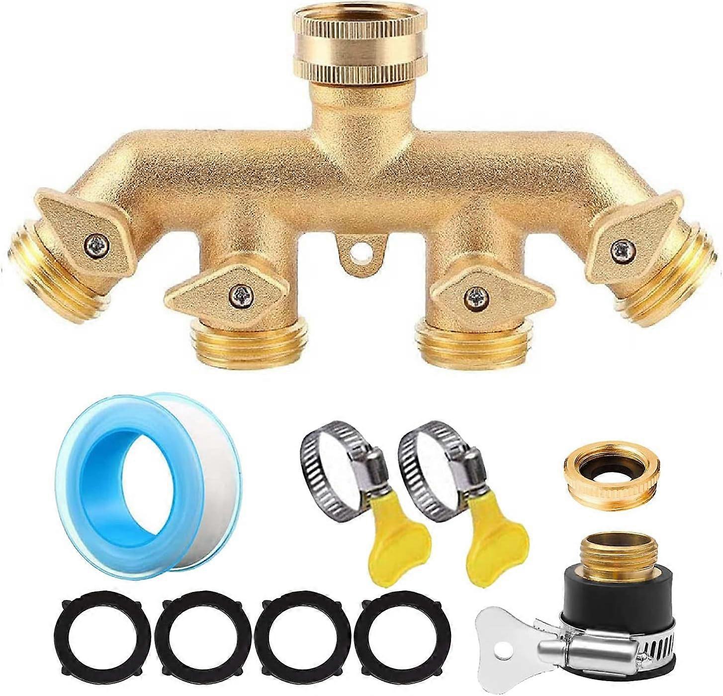 4 Outlet Garden Hose Connector Watering Connector Extension Connector Faucet Adapter Faucet Nose,2024 Ping
