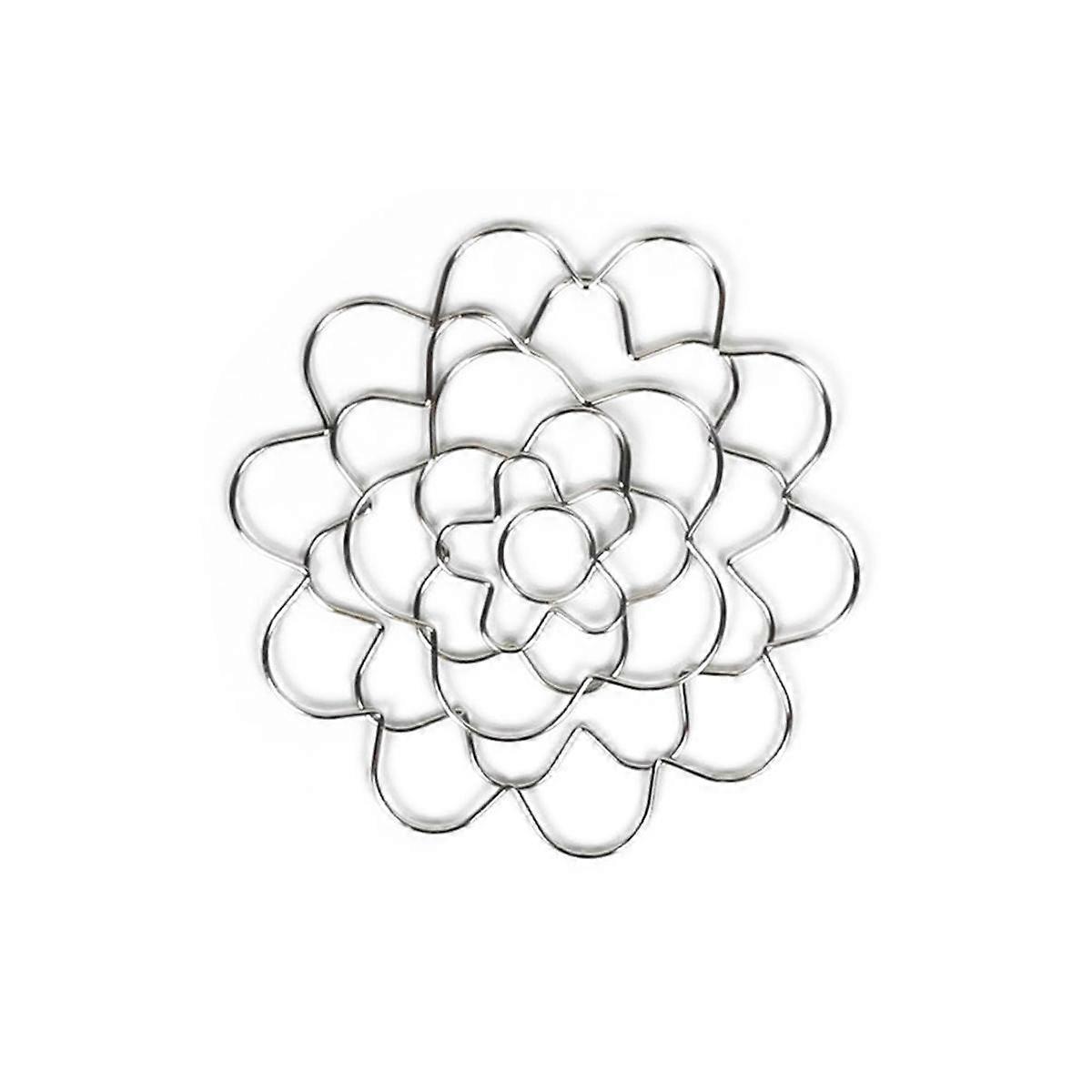 Support de composition florale, assistant de composition florale réutilisable en acier inoxydable 4 pouces