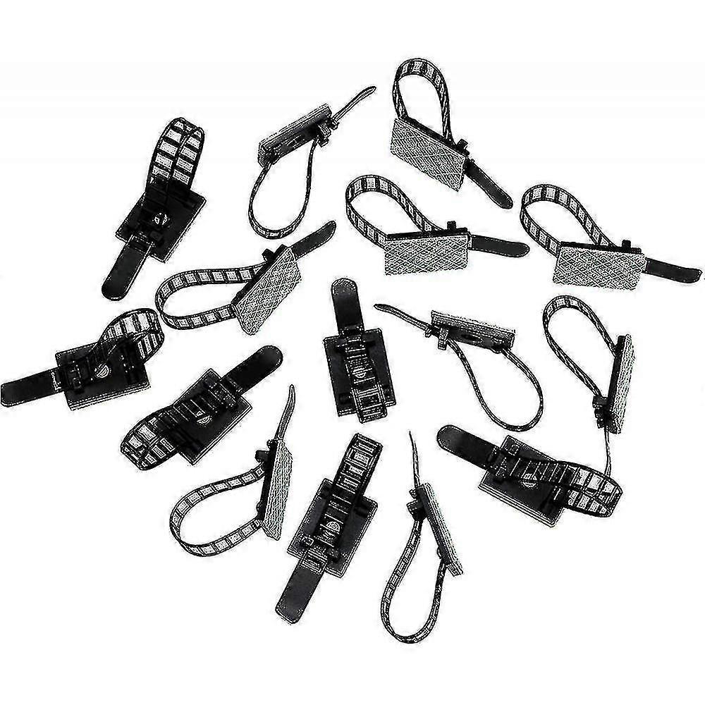 60 Rooms Cable Clips, Cable Fasteners Cable Clips Adhesive Nylon Adjustable Fasteners For Cable And
