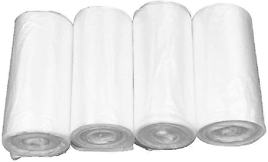 4 Gallon Garbage Clear Trash Bags, 200 Counts/ 4 Rolls