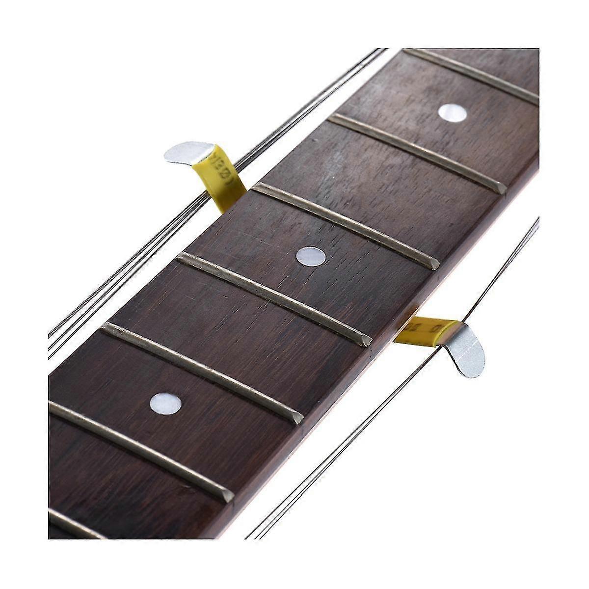 Guitar Tool Polishing Set Chamfering File String Splitter Wire Gasket Triangle Leveling Ruler Sandp
