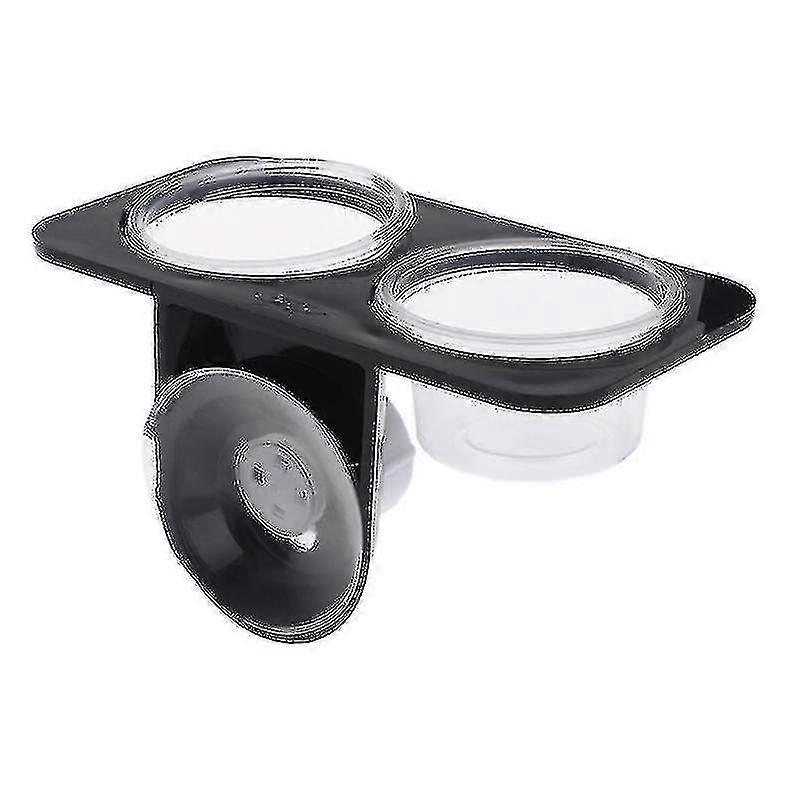 Reptile Feeder Single Double Feeding Bowl Food Breeding Dispenser Plastic