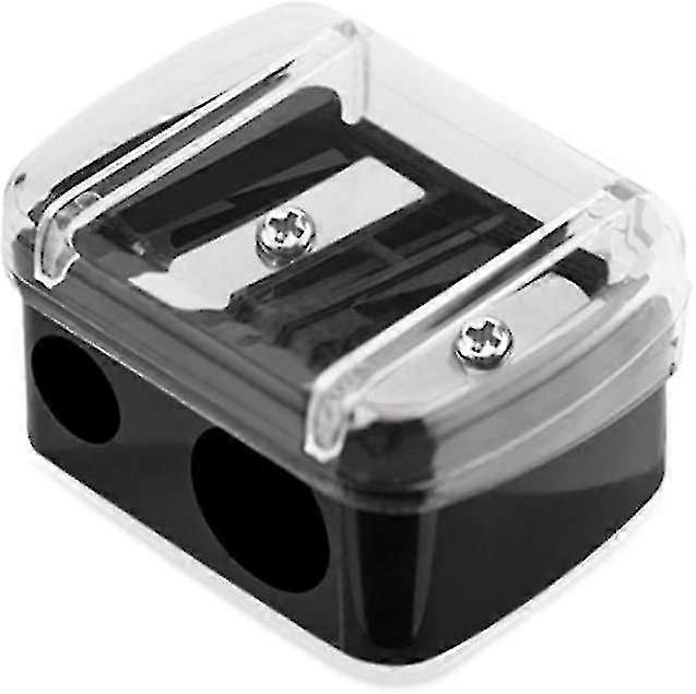 2pcs Cosmetic Pencil Sharpener With Case Cover Sharpener Handheld Eye Makeup/school/classroom/office