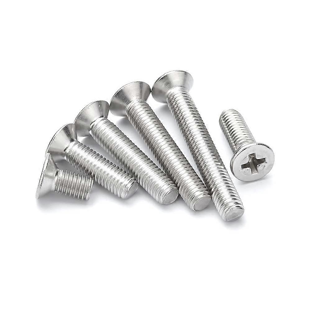 Stainless Steel Phillips Countersunk Head Bolt Machine Screw M555mm,10 pcs