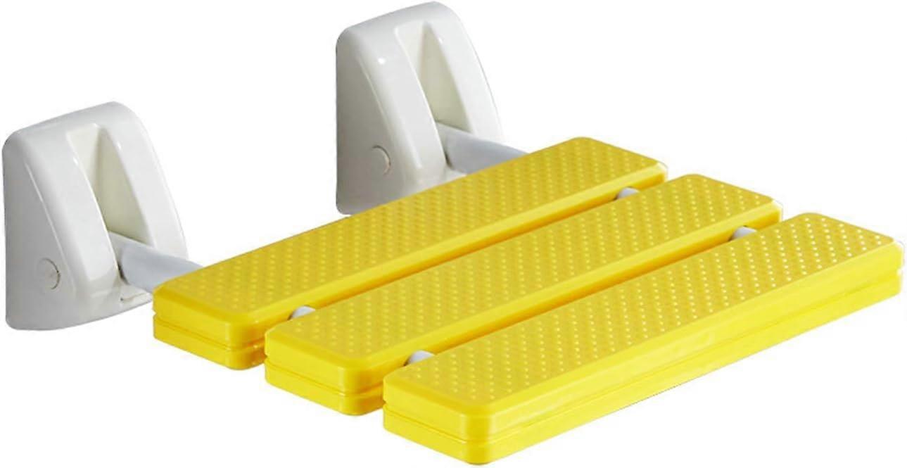1pcs Shower Seat Folding Wall Stool, White