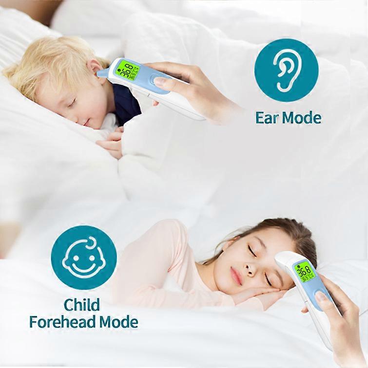 Forehead Thermometer, Non-contact Infrared Thermometer Forehead And Ear Medical Thermometer With Fever Alarm, Fast Reading, Memory Function