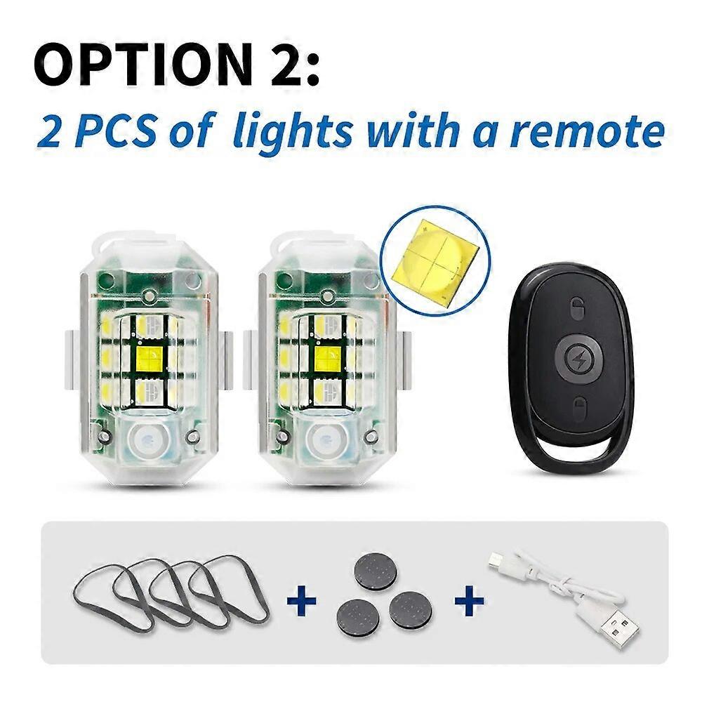 Télécommande sans fil à lumière stroboscopique LED pour moto, voiture, scooter de vélo étanche, lampe d’avertissement anti-collision, indicateur clignotant