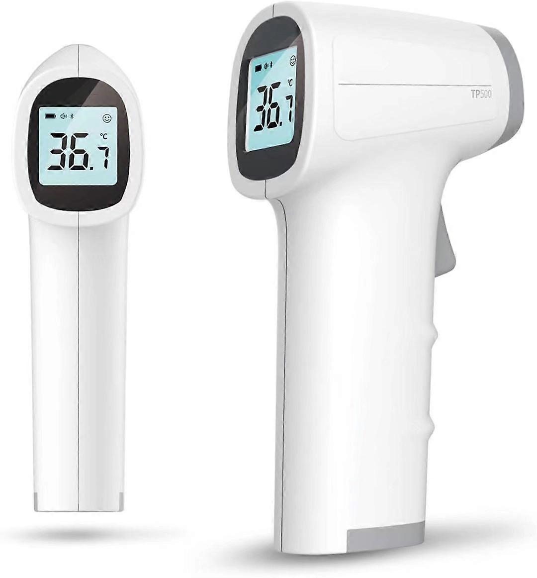 Non-Contact Infrared Digital Forehead Thermometer for Body and Object, White/Grey