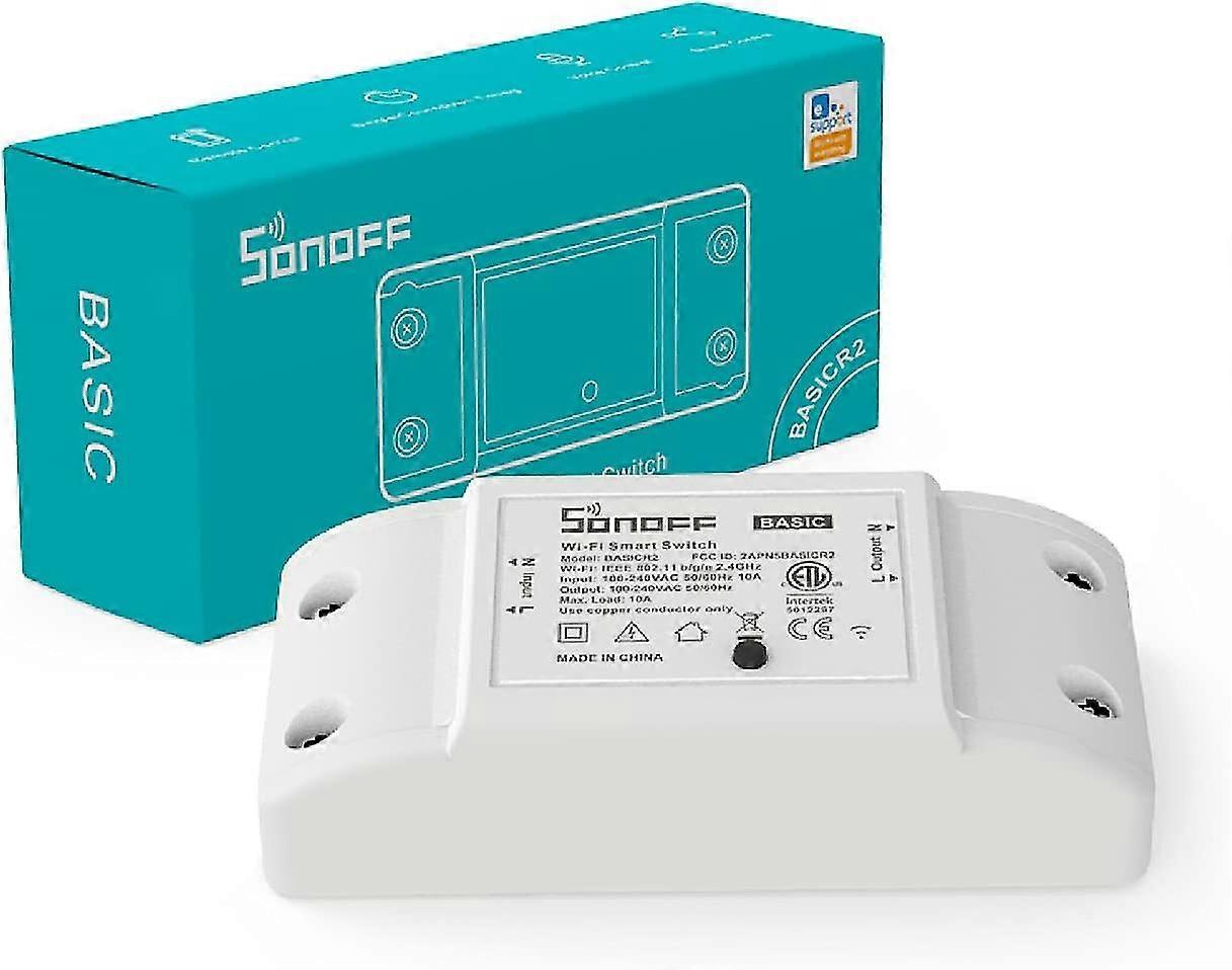 Intelligent Wlan Light Switch, Sonoff Basicr2 10a, New Version, Universal Module For Automation Solutions In Intelligent Home Technology, Works With A