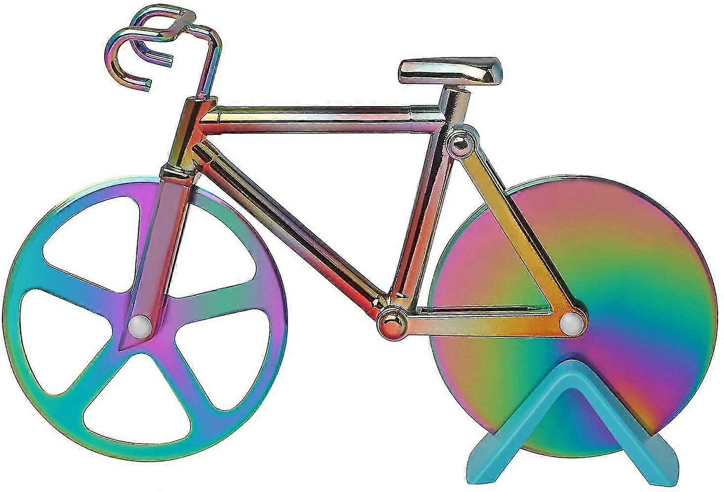 Bicycle Pizza Cutter, Multicolor