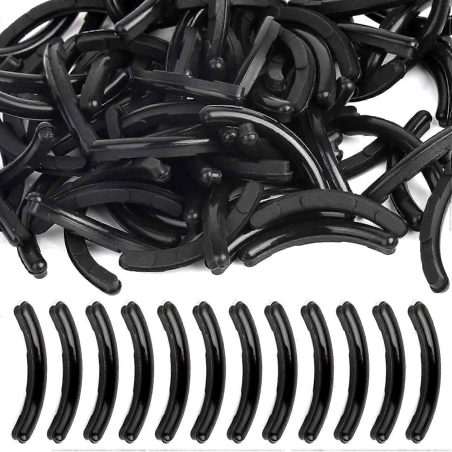 100 Pieces Curler Refills Eyelash Curler Refill Pads Silicone Rubber Curler Replacement Refills Pads with a Clear Storage Box