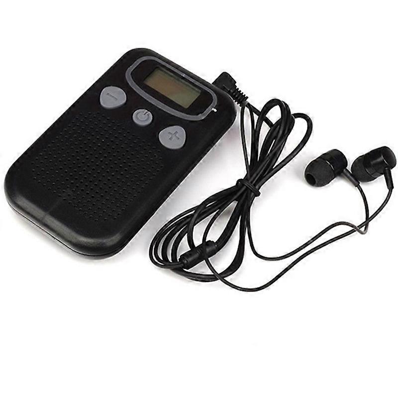 Digital Personal Sound and Voice Amplifier - Pocket Sound with Single Ear and Double Ear Headphone Earbuds with Wired Connectivity Technology for Adul