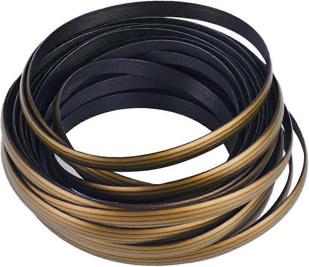 10m Gold Rattan Repair Kit 11 Yard Wicker Repair Material Plastic Rattan Wicker Roll Waterproof Rattan Fix Material for Garden Patio Furniture and Rat