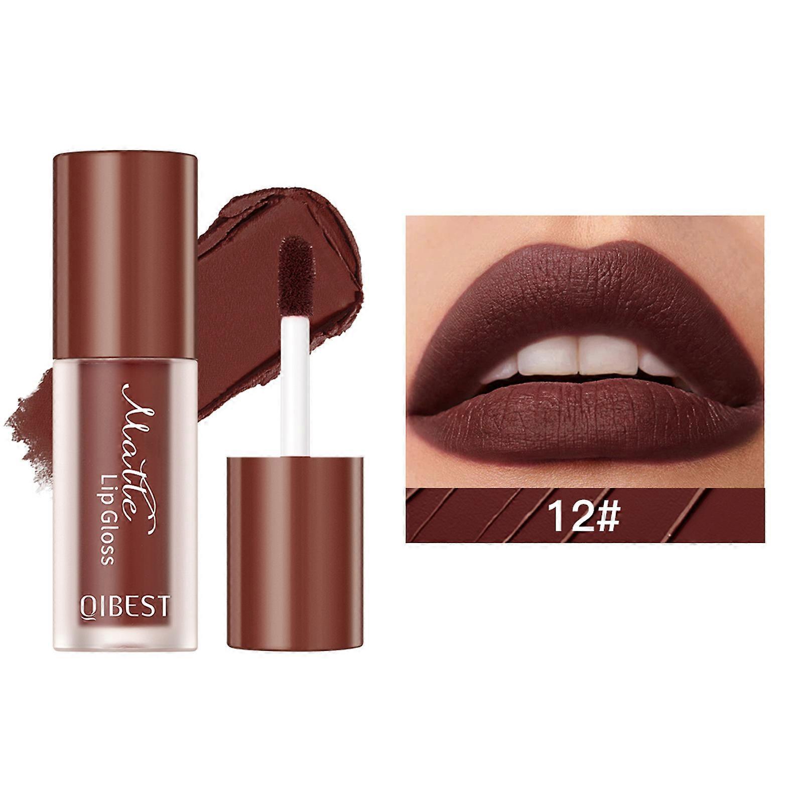 Matte Matte Lipstick Non-stick Lip Glaze Non-fading Velvet Natural Lip Mud Lip Gloss 2ml