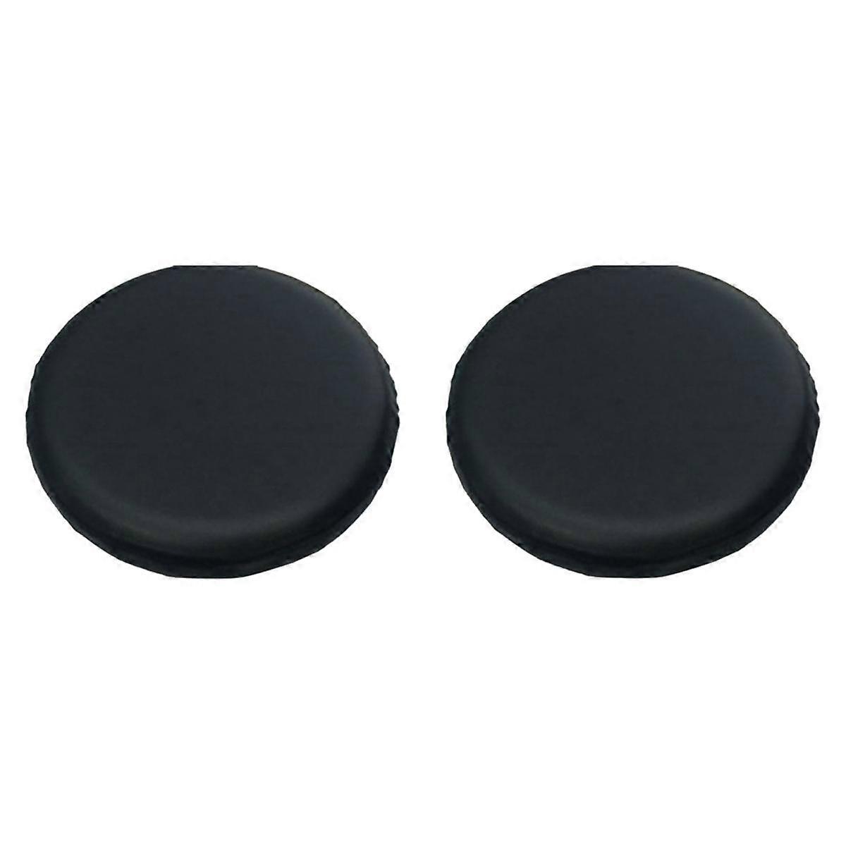 2PCS Round Bar Stool Cushion for 28-33cm Waterproof Bar Stool Covers Black