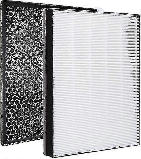 Filter Set Compatible With Philips Ac2889, Ac2887, Ac2882, Ac3829/10, Series 2000 2000i Air Purifier Hepa + Activated Carbon Filter For Philips Fy242/