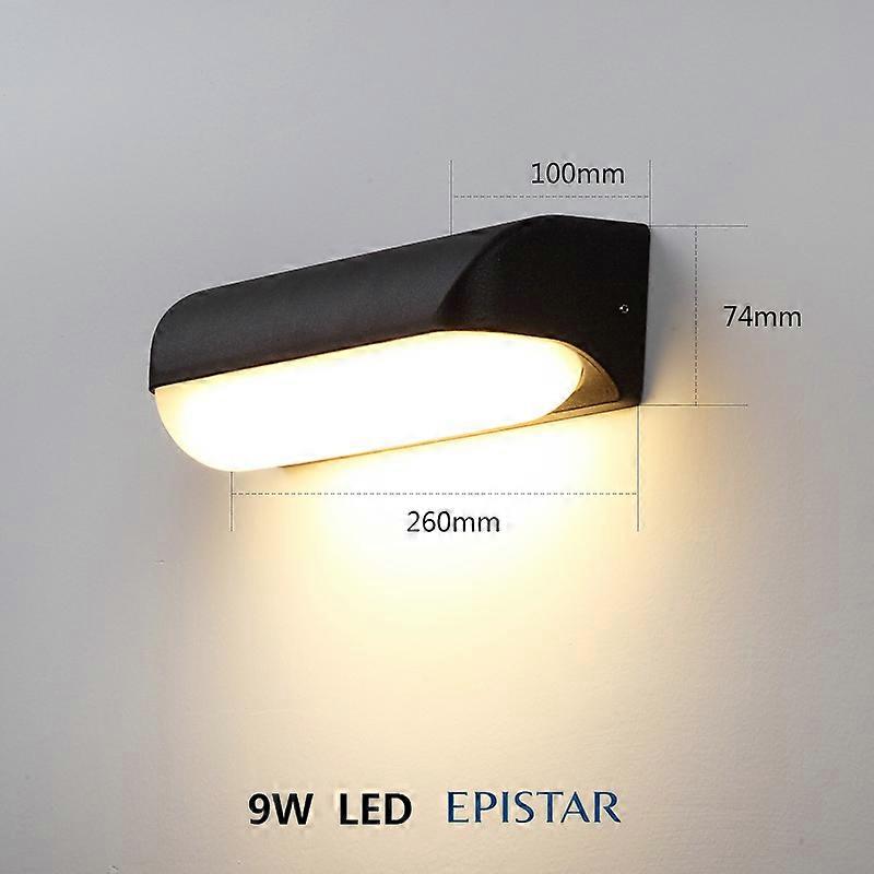 Lampada da parete per esterni semplice e moderna, porta d'ingresso, lampada frontale, porta per terrazzo, balcone, lampada a LED impermeabile per interni ed esterni,