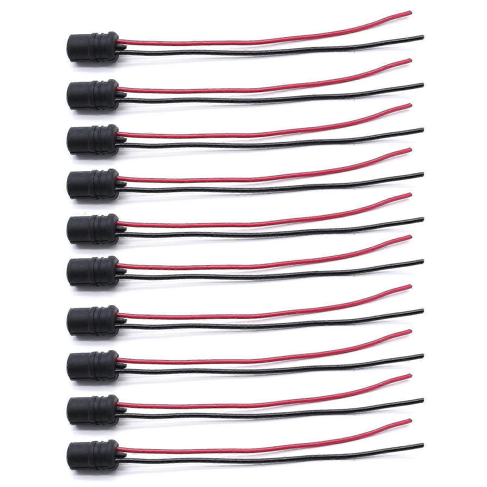 10pcs 12 V T10 W5w 147 501 Wedge Light Bulb Headlight Socket Connector Holder For Auto Car Truck Boat