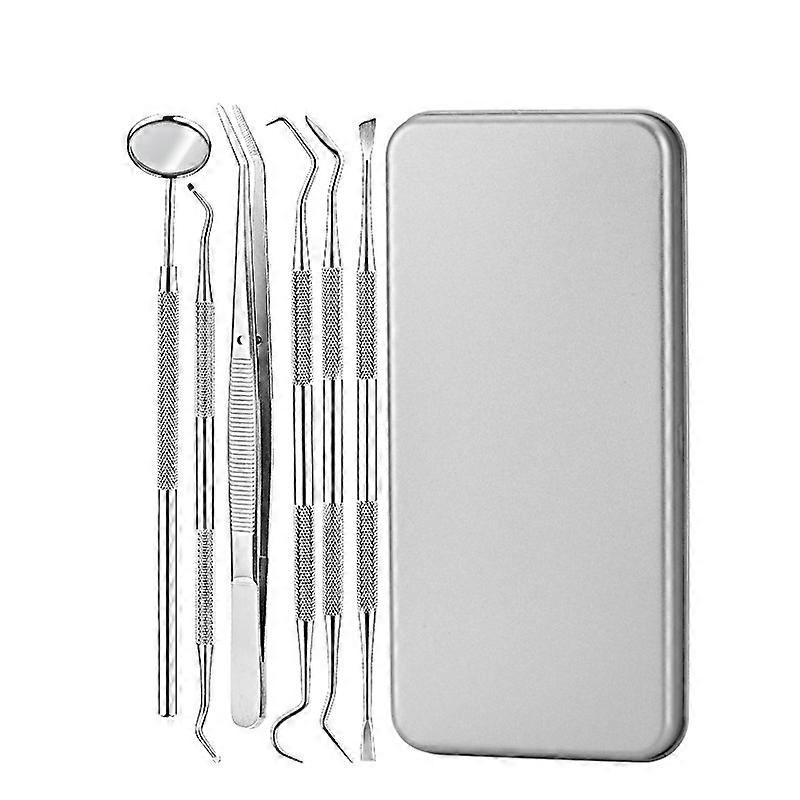 ステンレススチール製歯科用ツールセット 歯科ケア 歯科用ツール 6個