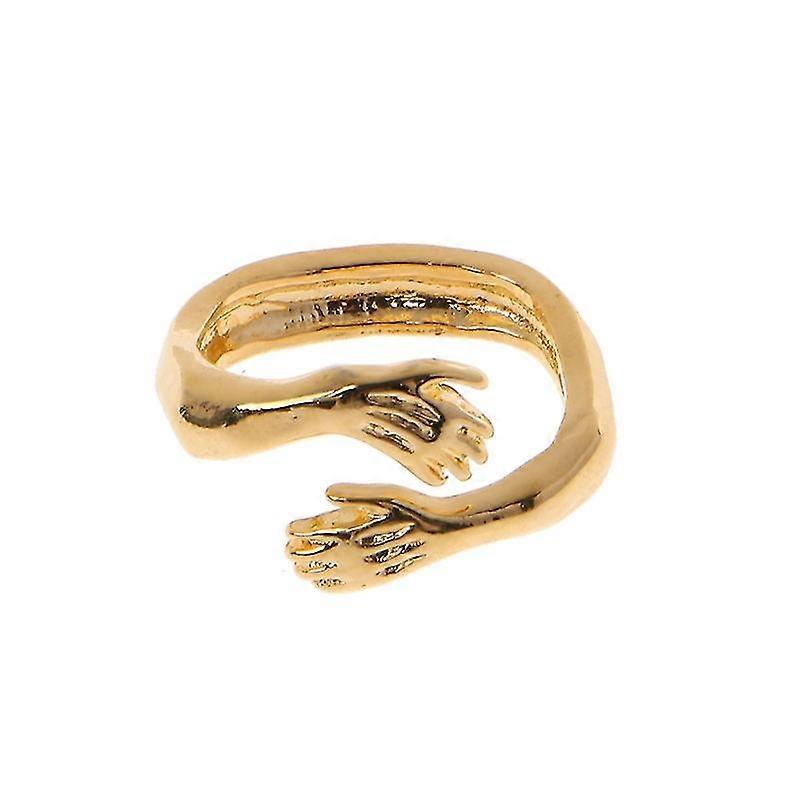 Donnez-vous Hug Ring réglable Warm Embrace Promise Alliance Alliance Main dans la main Anneau