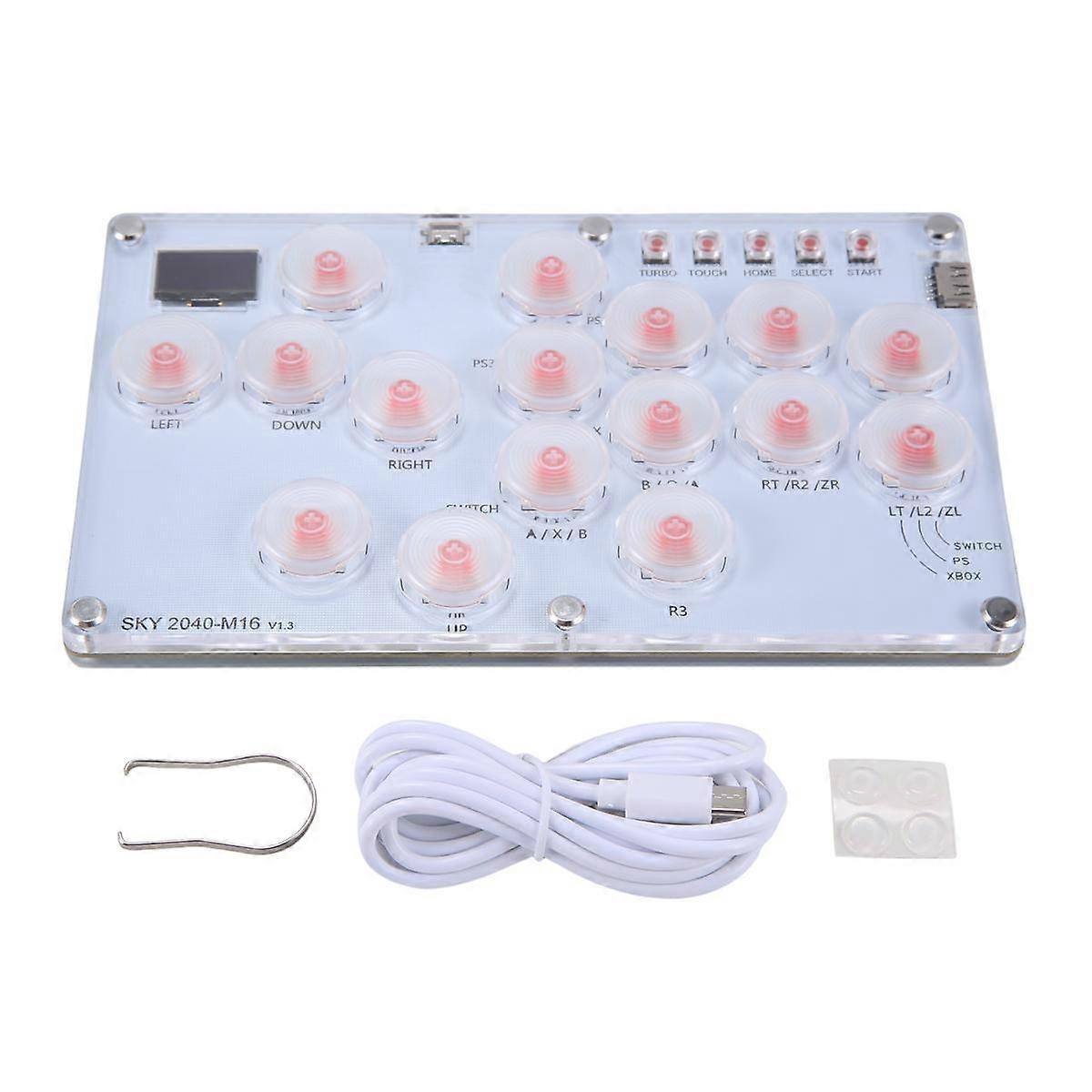 16Key Joystick Tastatur Arcade Stick Controller für //Switch/Steam Arcade Controller Kampf Sticks A