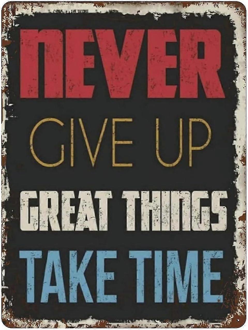 Placa de Metal Faça Tempo Para Você Mesmo Vintage Cartaz de Lata Placa de Metal 8x12 Polegadas OU 12x16 Polegadas Modo 1