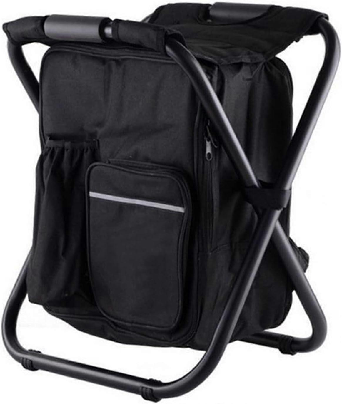 كرسي حقيبة ظهر برودة للبالغين ، كومبو محمول ومقعد ، كرسي صيد قابل للطي ، تخييم خفيف الوزن سعة كبيرة قابلة للطي براز التخييم شاطئ السفر