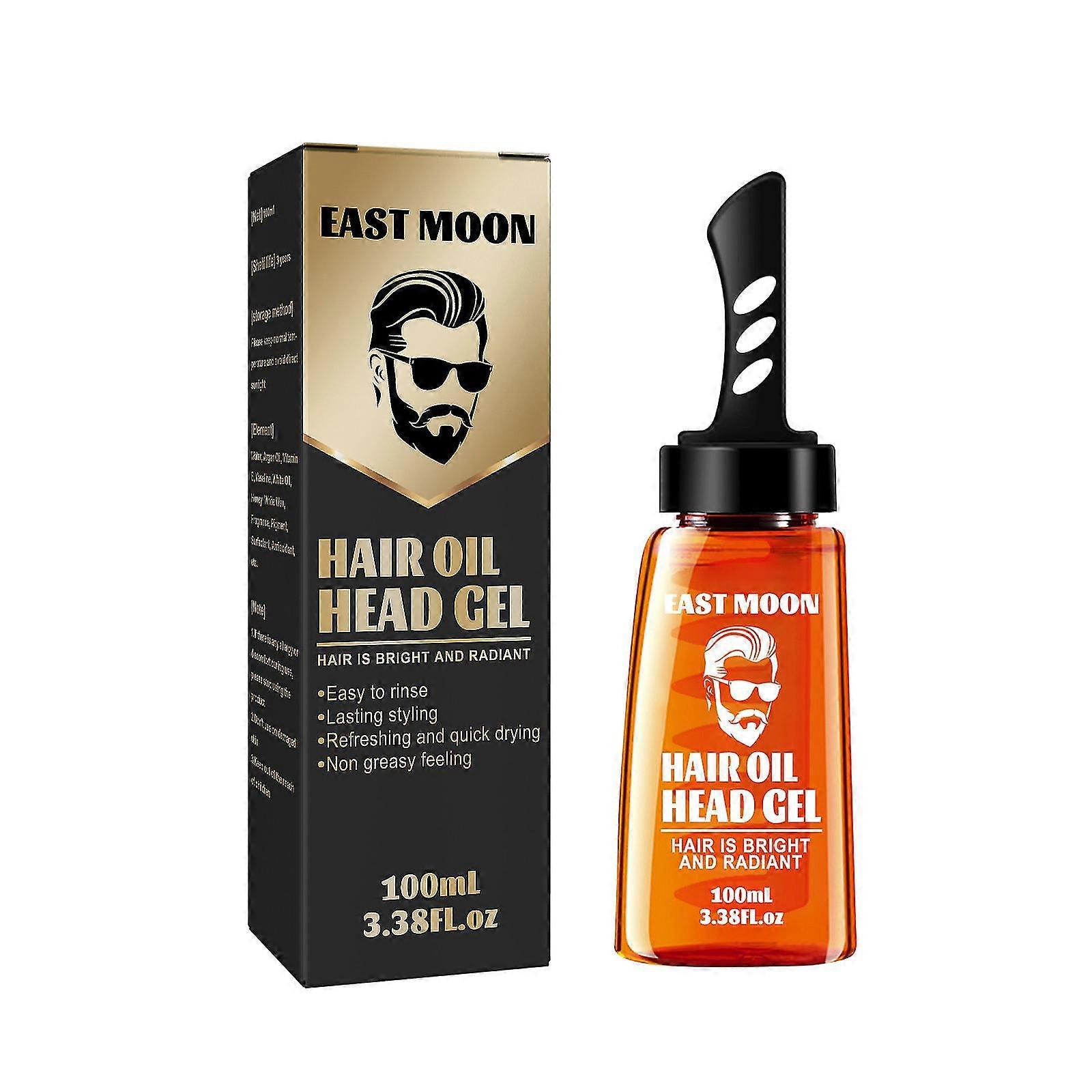 Haarpflegeprodukte Hair Setting Gel With Dip Comb Men Styling Wax Solution 100ml