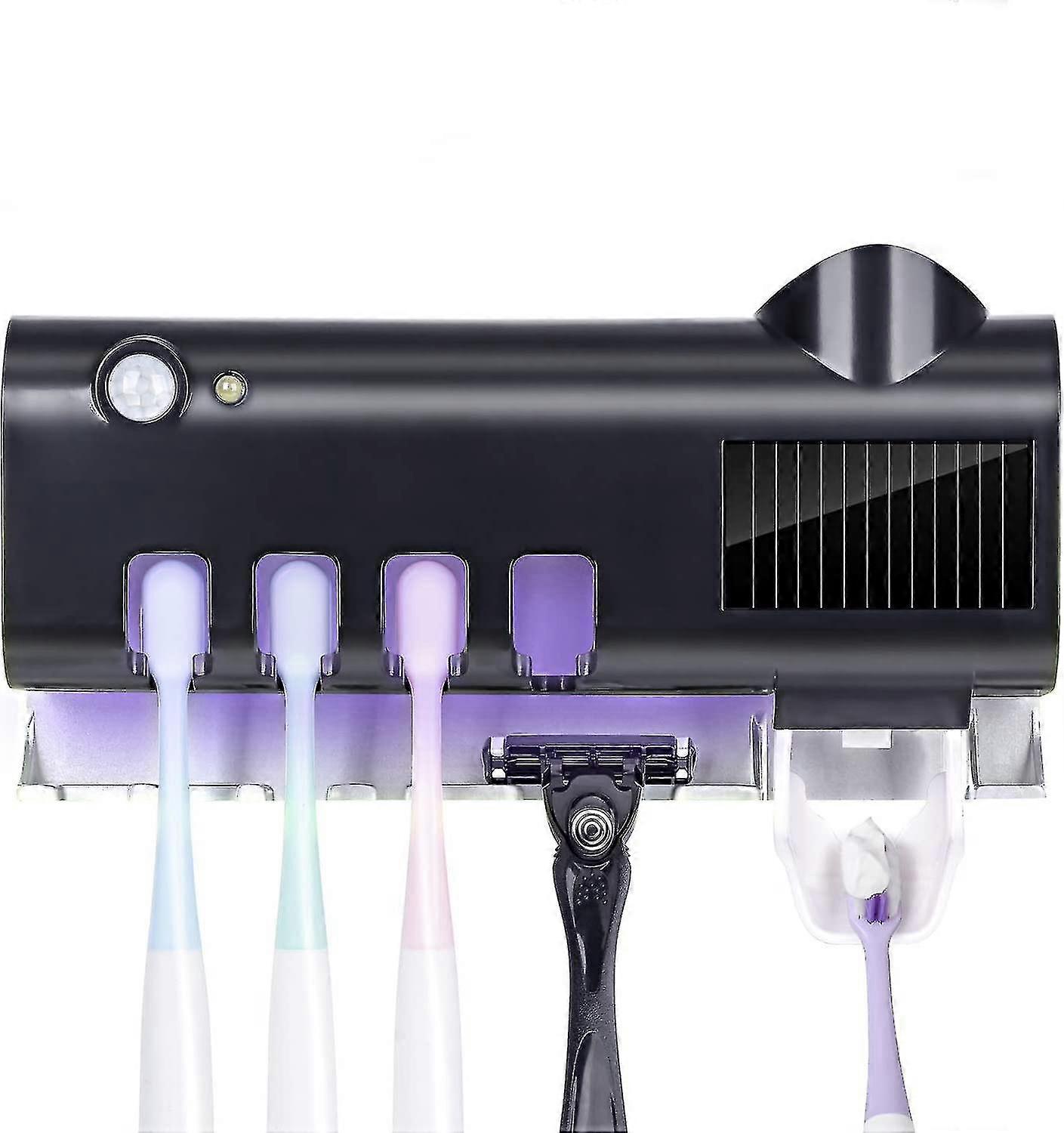 Toothbrush Sterilizer, Uv Toothbrush Sanitizer And Holder With Led Uv Light Sterilization Function