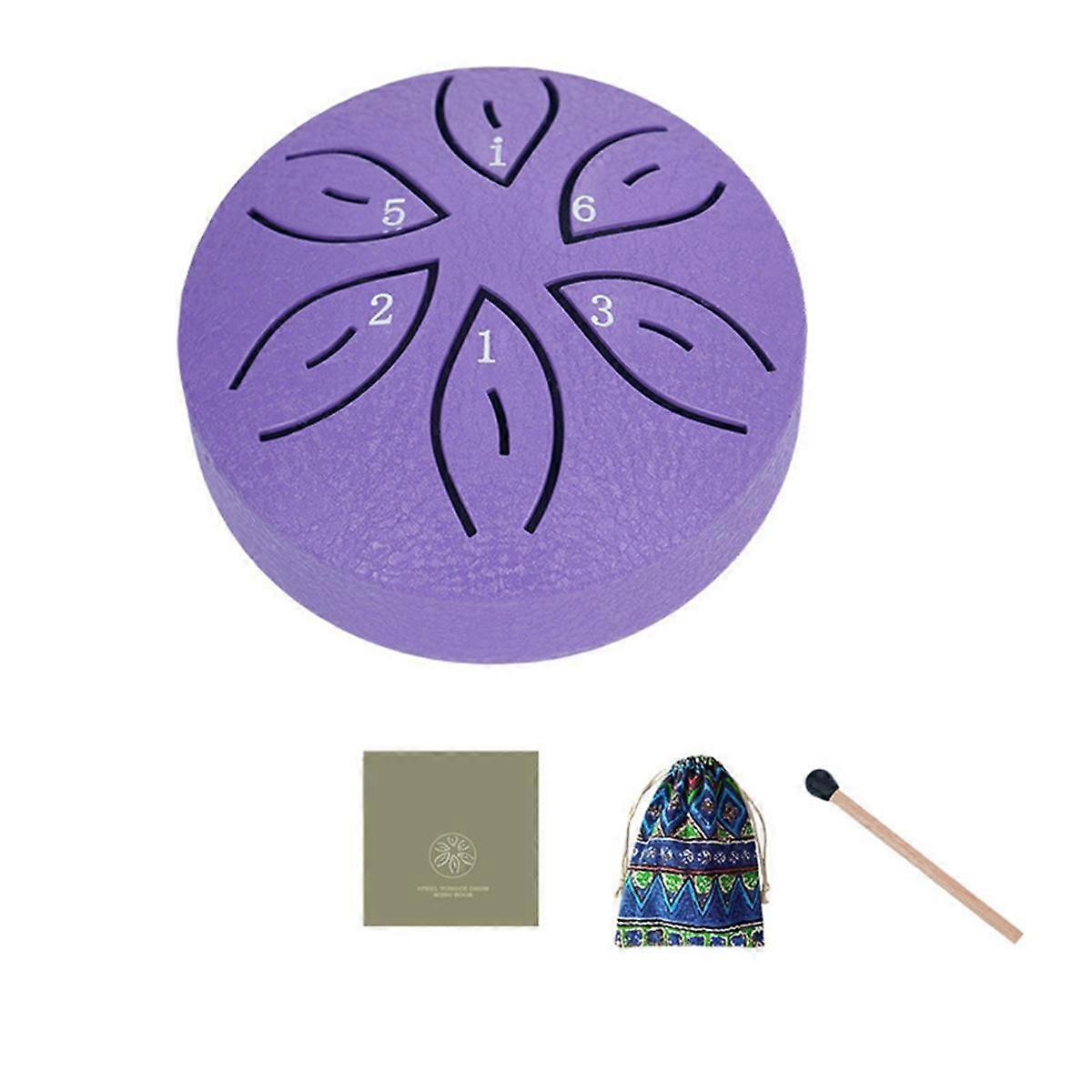 Children'S Musical Instruments Orff Instruments Crafts Mini Hollow Drum 3 Inch 6 Tone