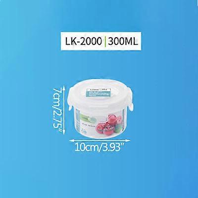 Round Rectangular Fresh-Keeping Box Food Containers Storage Boxes Kitchen Organizer Plastic Transparent Household Items