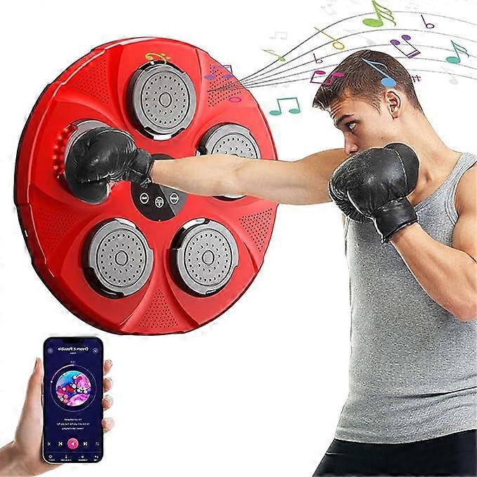 ミュージックボクシングパッド - ボクシングトレーニングパンチング機器、スマートボクシングマシン壁掛け、ポータブルミュージックプーチバッグ
