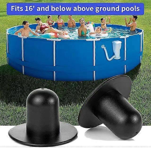 Four Piece INTEX Swimming Pool Accessories Tube Holders Pool Wall Valve Cap Filter Mouth Cap Soft Leather Cap