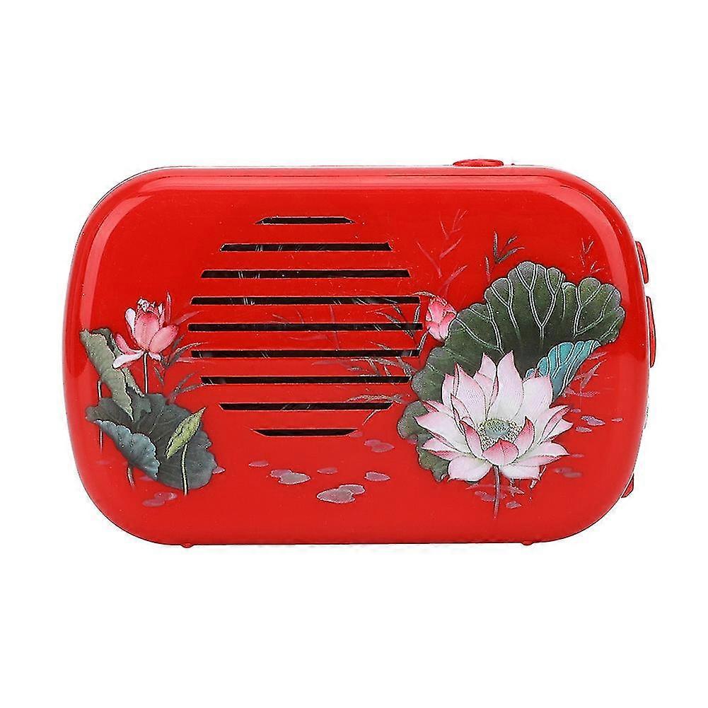 Buddhist Prayer Machine Portable Buddha Machine with 22 Songs - Jujube Red