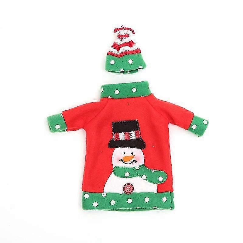 3pcs Christmas Wine Bottle Cover, Ugly