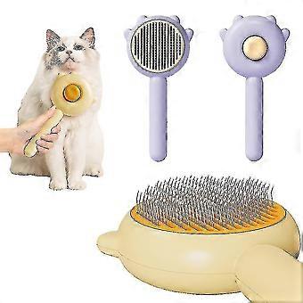 Magic Pet Comb 2024 Ny Pet Hair Cleaner Brush Cat Grooming Brush Self Cleaning Slicker Comb Long Short Pet Massasje Brushes-ZZY
