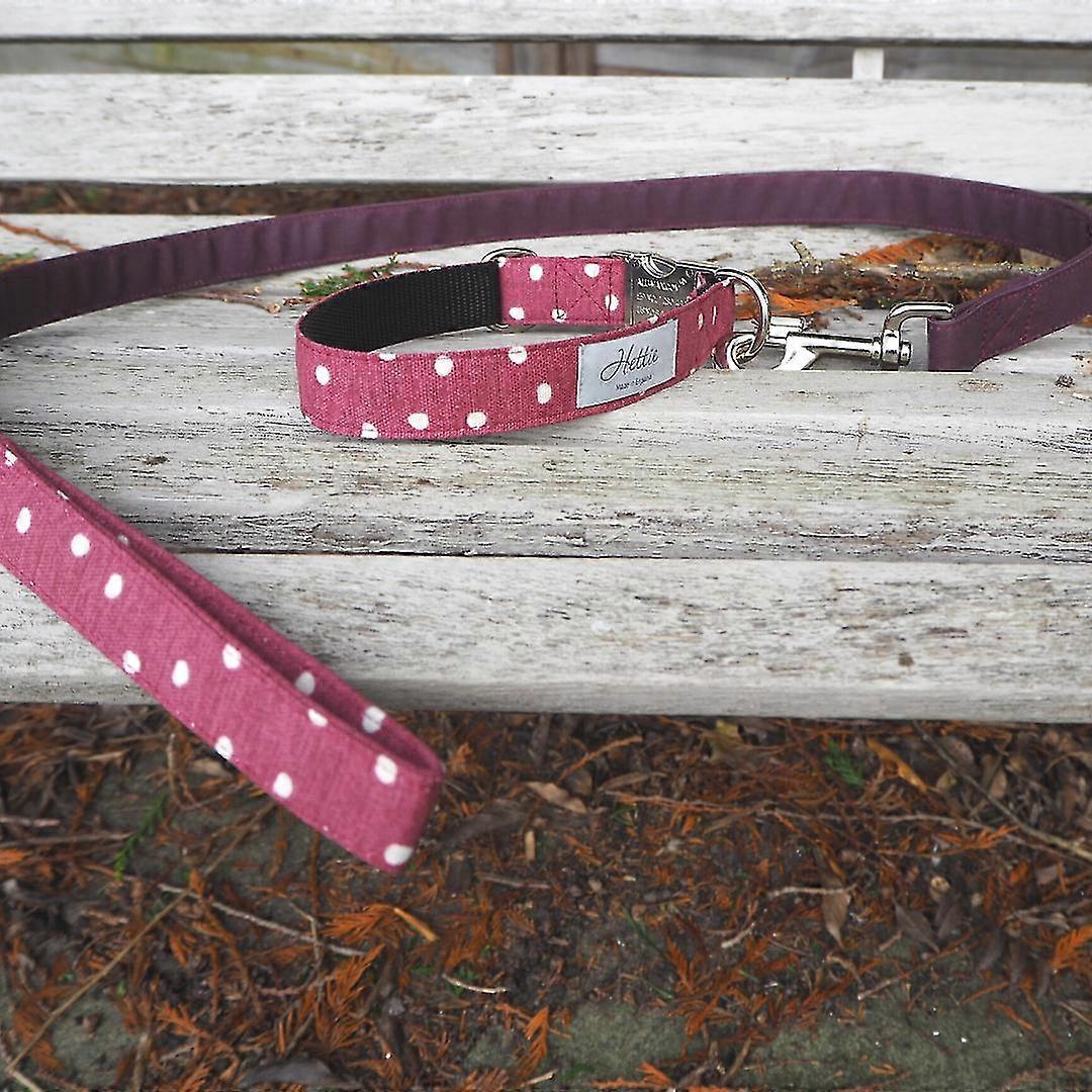 Dog Lead - Canvas Lavender Spot