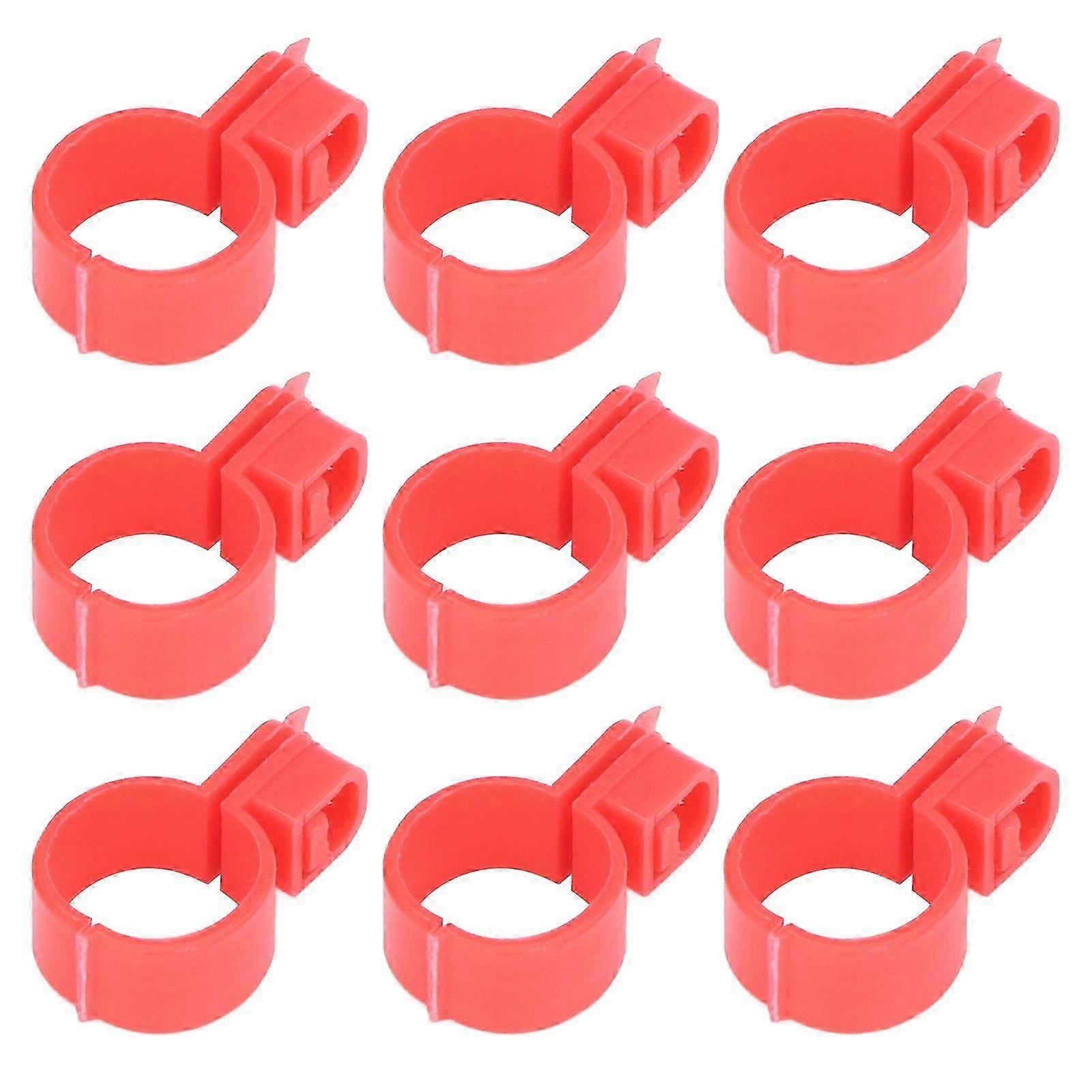 Chicken Identification Bands 100Pcs TPU Material Easy Installation Leg Buckles